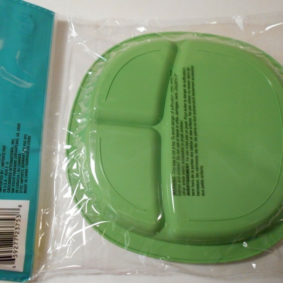 Angel Of Mine Divided Plate 7.75" diam Square Hard - Picture 2 of 2